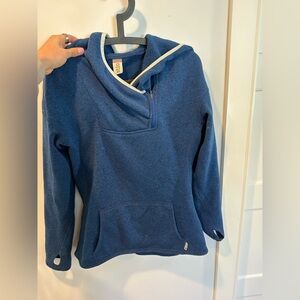 Stio Navy Blue Fleece Hoodie